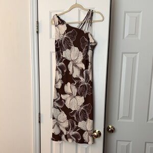 One-shoulder multi strap dress